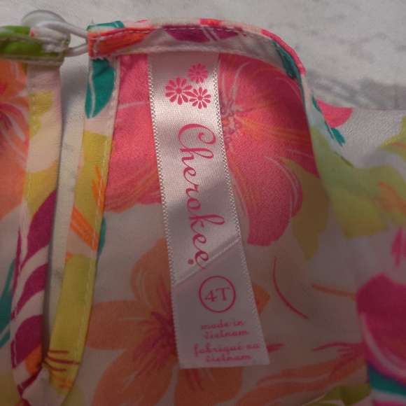 {Cherokee} Toddler Girls Hawaian Tank Top - Picture 2 of 3